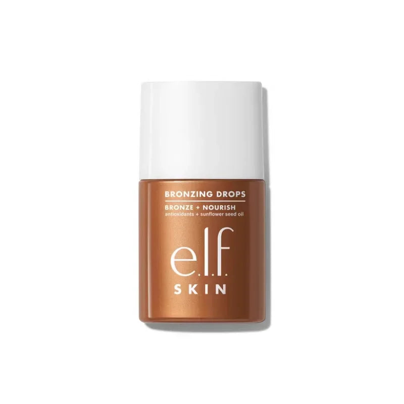 Elf Bronzing Drops Serum 30ml Bronze Nourish Antioxidant Sunflower Seed Oil Glow Nourishing Shimmer Makeup Cosmetics Skin Care